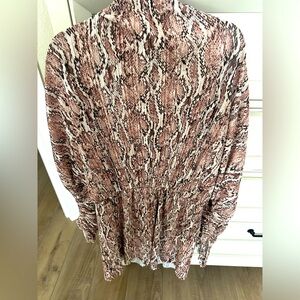 Snake Mock Neck Dress